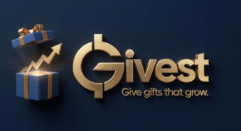 Givest logo - Give gifts that grow. App for gifting real stocks and fractional shares.