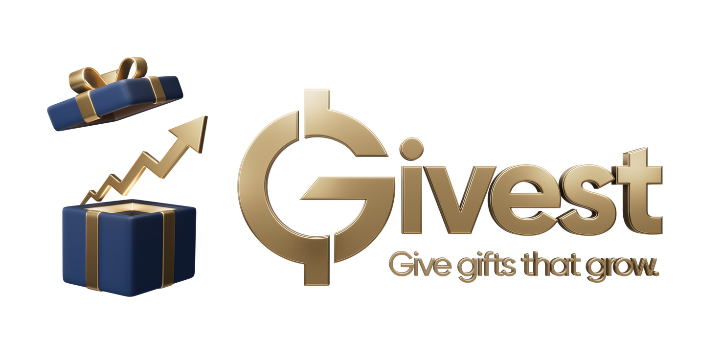 Givest logo - Give gifts that grow. App for gifting real stocks and fractional shares.